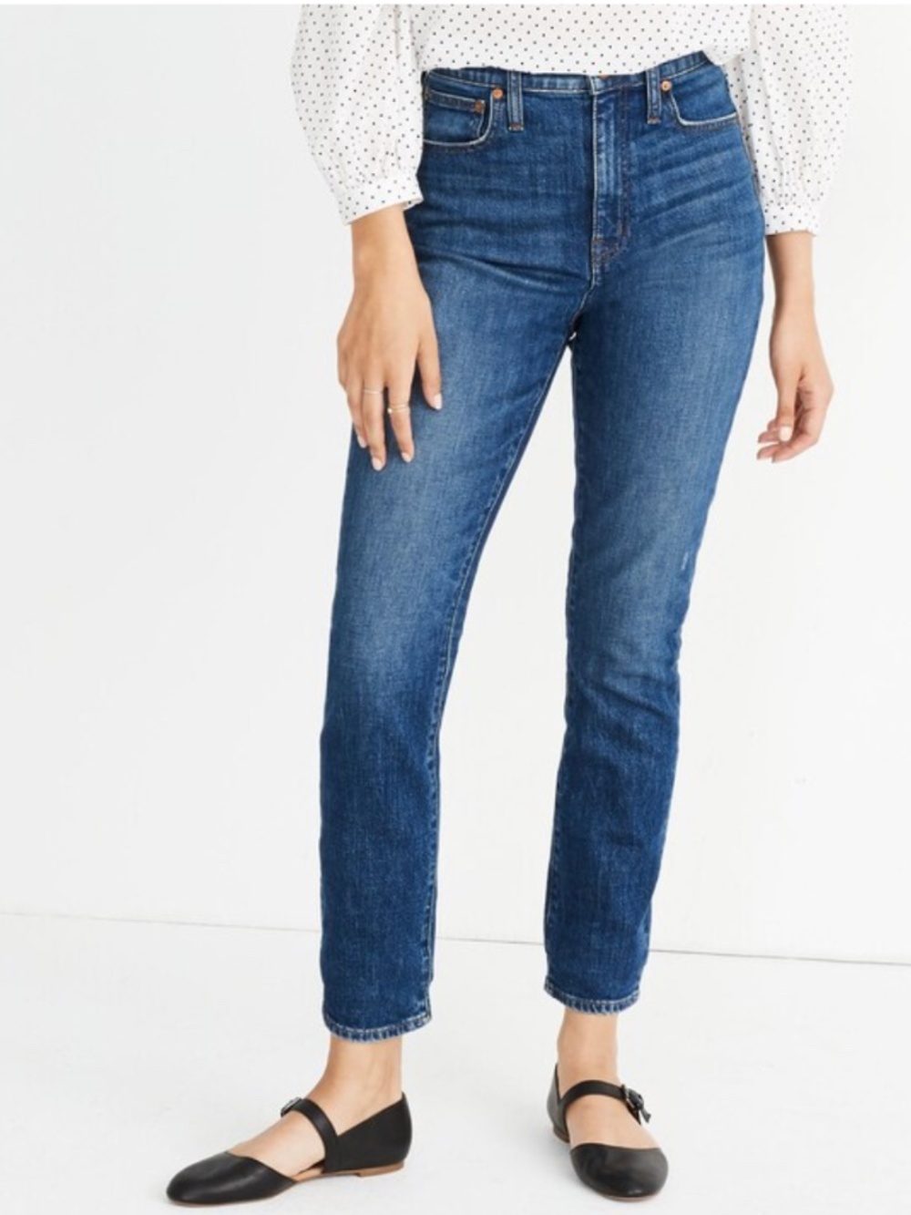 Madewell The High-Rise Slim Crop Boyjean in Barksdale Wash Sz 32